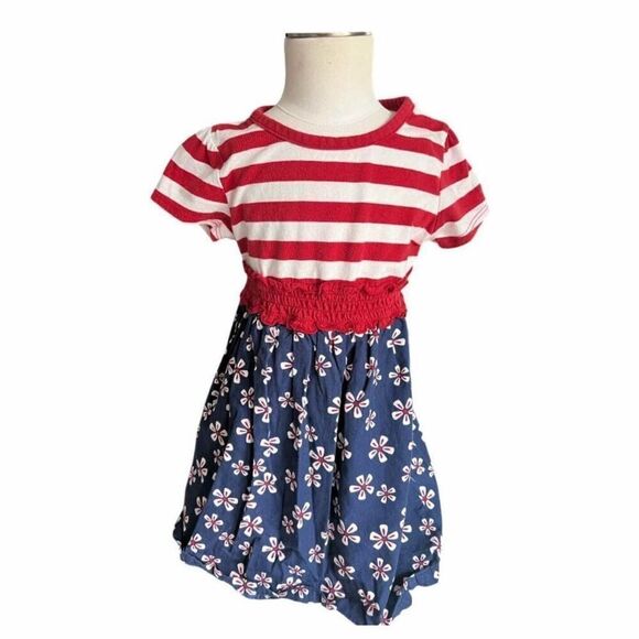 Toddler Girls Healthex Patriotic Fourth of July Fit & Flare Dress - Sz 3T - Picture 1 of 1